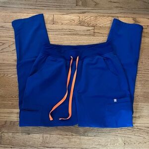 Figs Winning Blue Yola Skinny Scrub Pants